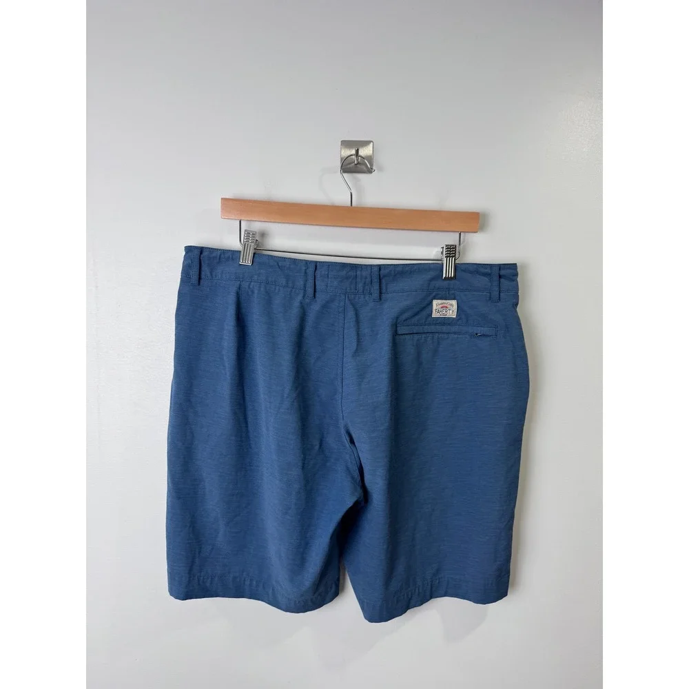 Faherty Men Blue All Day Short Hybrid Stretch Size 36